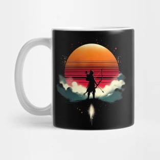 Minimalistic Archer Retro Sun Mug